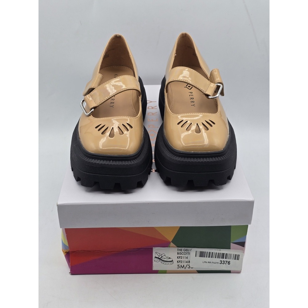 Katy Perry Women's Geli Combat Mary Jane Shoes Size 5M Biscotti Color NWOB - Picture 3 of 14